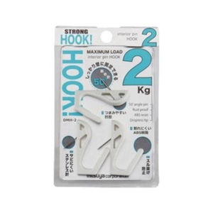 (まとめ)ミツヤ インテリアピンフック 2kg 白DH-2-WH 1パック(3個) 50セット