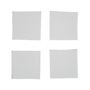 （まとめ）サンワサプライ 透明両面粘着ゴム 小Q-76CL 1パック（4枚） 20セット