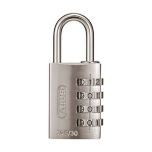 (まとめ)アバス ナンバー可変式南京錠145-4d 30mm シルバー 145/4D 1個 10セット