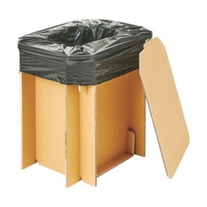 （まとめ）アズマ工業非常用・組み立て式ダンボールトイレセット（フタ付）20回分 AZ994 1セット 3セット