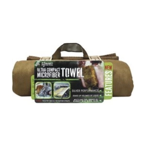 (まとめ)McNETTウルトラコンパクトマイクロファイバータオルバッグ コヨーテ 44032 1個 3セット