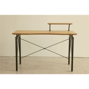 パソコンデスク ガトーII スチール製脚付き アジャスター調整機能付き 『ハウタ』 組立品 代引不可