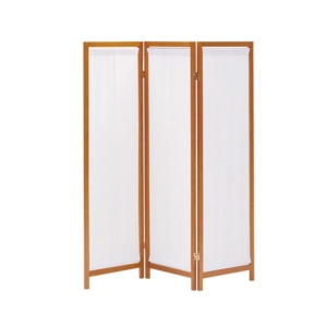 木製 スクリーン/パーテーション 帆布 3連 mm 3枚 リビング 客室 客間 完成品 代引不可