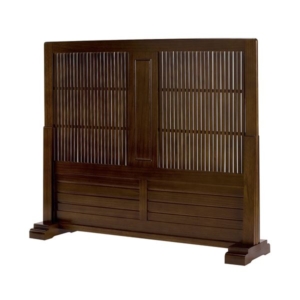 和風衝立/パーテーション mm 木製 組立品 リビング ダイニング 和室 客室 客間 代引不可