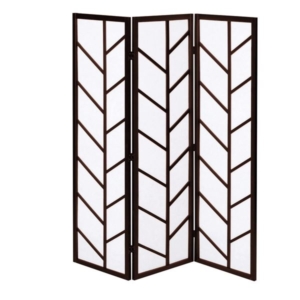 衝立/パーテーション 3連 mm 3枚 木製 不織布 スチール 完成品 リビング 和室 代引不可