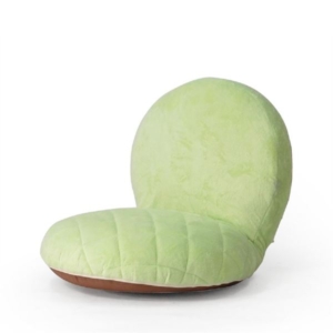 メロンパン 座椅子/パーソナルチェア 幅45cm 低反発ウレタン リクライニング スチールパイプ リビング 代引不可