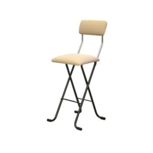 折りたたみ椅子 mm ベージュ 日本製 スチールパイプ 完成品 1脚販売 リビング 在宅ワーク 代引不可