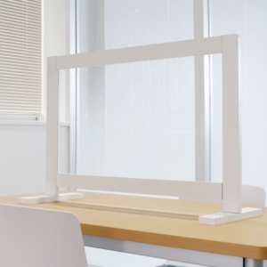 衝立 パーティション 日本製 透明 アクリル 仕切り 板 ウイルス 対策 予防 感染 飛沫 防止 ガード パネル 76 64 cm 木製 スタンド 脚 代引不可