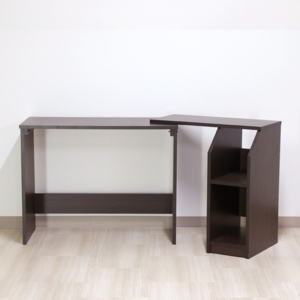 デスク 伸長 システム ハイ タイプ 日本製 木製 棚 収納 付き 在宅 テレ ワーク オフィス 勉強 机 代引不可