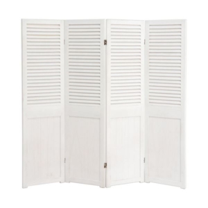 パーテーション 衝立 4連 木製 桐材 リビング ダイニング インテリア家具 代引不可