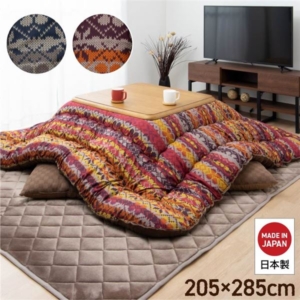 軽量 こたつ布団/こたつ掛け布団 長方形 洗える なめらか フランネル 日本製 リビング 代引不可