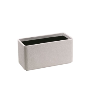 大和プラスチック ファイバーグラスシリーズ プランター角丸 80型 ホワイト （底穴なし）