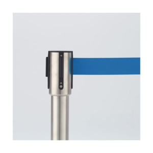 ベルトパーテーションスタンド E シルバータイプ ベルト：青 1セット（4台）