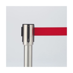 ベルトパーテーションスタンド E シルバータイプ ベルト：赤 1セット（4台）