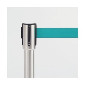 ベルトパーテーションスタンド H シルバータイプ ベルト：緑 1セット（4台）