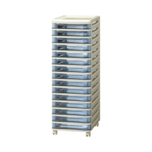 山田化学 スタックチェスト B4 超浅型15段 ダーク B4-S15 1台