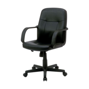 ナカバヤシ OAレザーチェア 肘付 CCL-001D 1脚 組立品