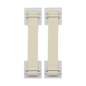 （まとめ）ジム 地震対策ゴムストッパー300 シロ GS300シロ 1組（2本） 3セット