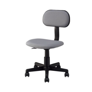 (まとめ)ナカバヤシ OHチェア 肘なし 布 OT12-GY 1脚 組立品 3セット