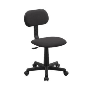 (まとめ)ナカバヤシ OHチェア 肘なし 布 OT12-BK 1脚 組立品 3セット