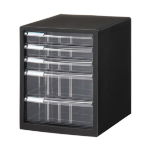 （まとめ）ナカバヤシ レターケース A4タテ浅3段・深2段 A4E-C5B 1台 3セット