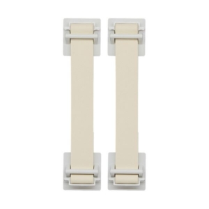 （まとめ）ジム 地震対策ゴムストッパー160 シロ GS160シロ 1組（2本） 3セット