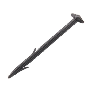 (まとめ)日本マタイ 硬質プラスチックピン 15cm 黒 HC07461 1パック(100本) 3セット