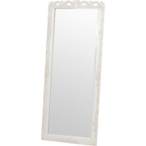 スタンドミラー 全身姿見鏡 木製 彫刻付き ヴィオレッタシリーズ ベッドルーム 寝室 代引不可