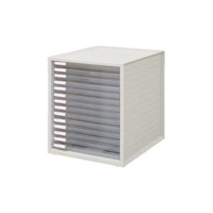 （まとめ）アイリスオーヤマ レターケース超浅型14段 CE-14S 3セット