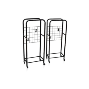 タイヤラック カー用品 薄型 2台分セット 専用カバー付き キャスター付き スチール 組立品 ガレージ 自動車 クルマ