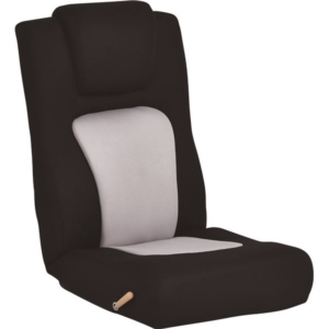 座椅子 フロアチェア レバー式 無段階リクライニング メッシュ ウレタン スチール リビング ダイニング GY 完成品 代引不可