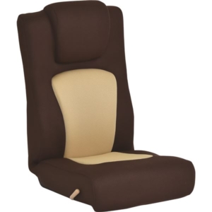 座椅子 フロアチェア レバー式 無段階リクライニング メッシュ ウレタン スチール リビング ダイニング BE 完成品 代引不可