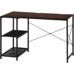 パソコンデスク ワークデスク 約幅1100mm 高さ調節可 左右組み換え デスク 組立品 リビング 代引不可