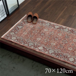 玄関マット ワイン クラシカル柄 抗菌 防臭 消臭 丈夫 頑丈 耐久性 弾力性 トルコ製 ウィルトン織 玄関カーペット 代引不可