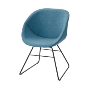 FRENZ ラウンジチェア RDP3-RB B ループ脚BK