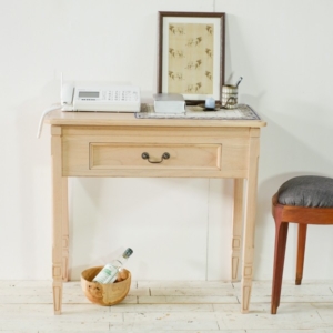 コンソール テーブル 81cm 木製 ミンディ 無垢材 インテリア家具 収納家具 サイドテーブル リビングボード 完成品 代引不可