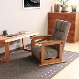 木肘高座椅子 DGY ダーク 組立品