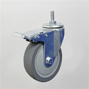 2個セット 直径100 静音 キャスター ストッパー付き スチール ゴム 部品 パーツ インテリア家具 インテリア雑貨 プロフェイス