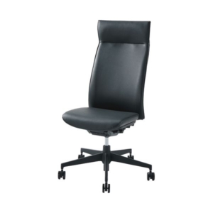 (まとめ)ライオン事務器 LEO オフィスチェアー PVCレザー (お客様組立) LE-1855S 1脚 2セット