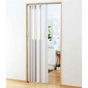 パネルドア 間仕切り 半窓タイプ パネル扉 ジャバラ式 目隠し パーテーション