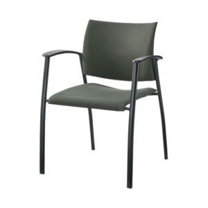 (まとめ)ライオン事務器 EOオフィスミーティングチェア LE-2420F-H 1脚 2セット