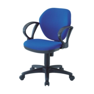 TRUCOオフィスチェア 肘付 黒 T-10A-BK 1脚 組立式