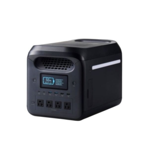 エレコム ポータブル電源 1200P (容量 1229Wh / AC出力 1500W) DE-P1200PBK