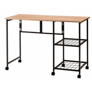 バタフライ デスク テーブル /107 奥行45 高さ72cm ダーク オープンラック サイドテーブル 収納家具