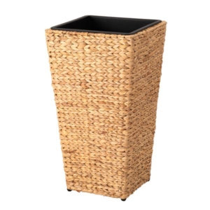 プランター 角 ハイタイプ 約幅37 奥行37 高さ65.5cm 鉢カバー 鉢 ウォーターヒヤシンス アジアンテイスト