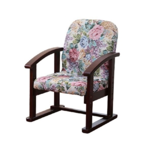 谷村実業 立ち座りらくらく座椅子 リクライニング ゴブラン(花柄) TAN-100H-GOB
