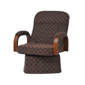 谷村実業 肘付き回転座椅子II リクライニング 360度回転 TAN-102