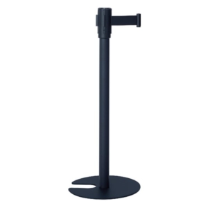 テラモト ベルトパーテーションight ベルト黒 組立式