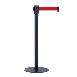 テラモト ベルトパーテーションスタンドUN ベルト赤 組立式