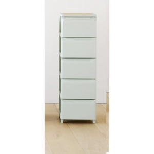 ROO HOMEデイリー組立式引き出し M5段 セージ